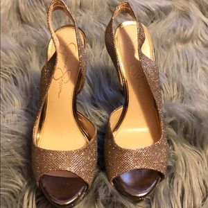 Sparkly Jessica Simpson heels